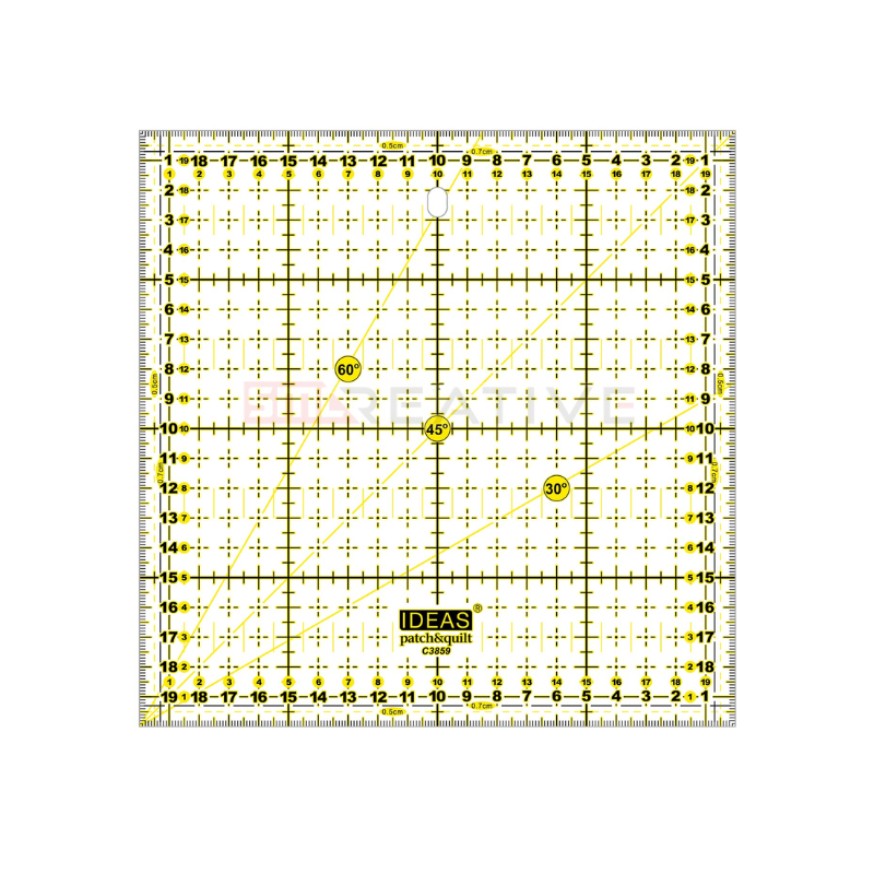 Régua Patchwork 20x20cm - IDEAS