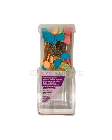 Alfinetes Patchwork Passarinhos 60uni - IDEAS