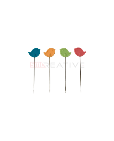 Alfinetes Patchwork Passarinhos 60uni - IDEAS