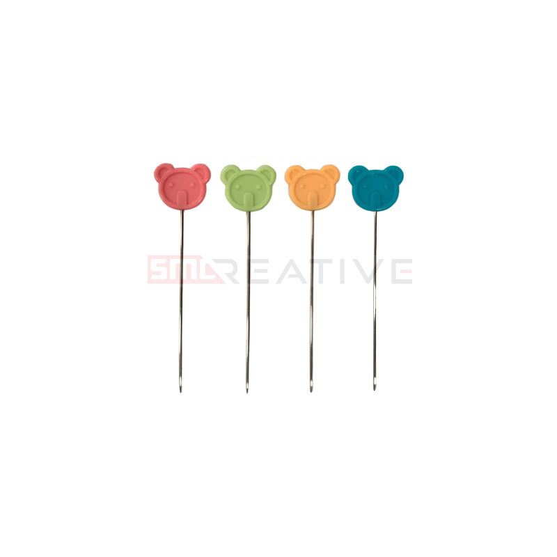 Alfinetes Patchwork Ursinhos 60uni - IDEAS