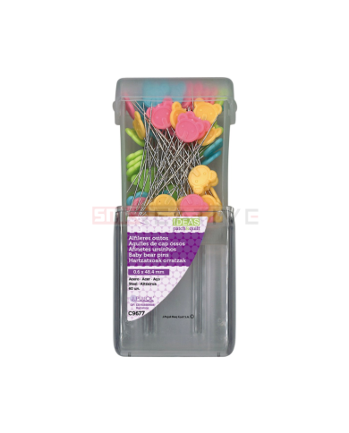 Alfinetes Patchwork Ursinhos 60uni - IDEAS