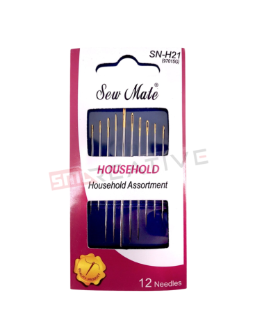Sortido de Agulhas de Coser - 12uni - SEW MATE