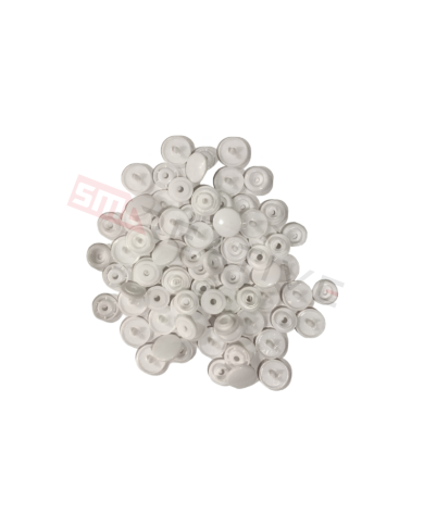 Molas de Pressão Plástico - Branco - 20unidades - 12mm - IDEAS