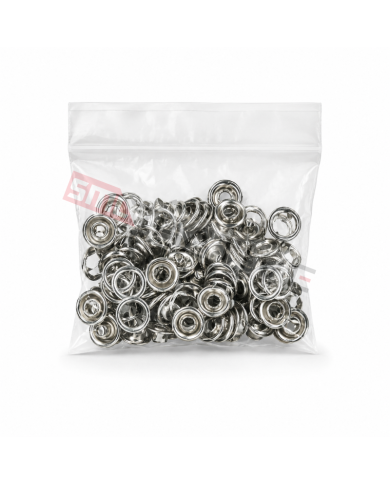 Molas de Pressão 10mm - Prata (25 unidades) - IDEAS