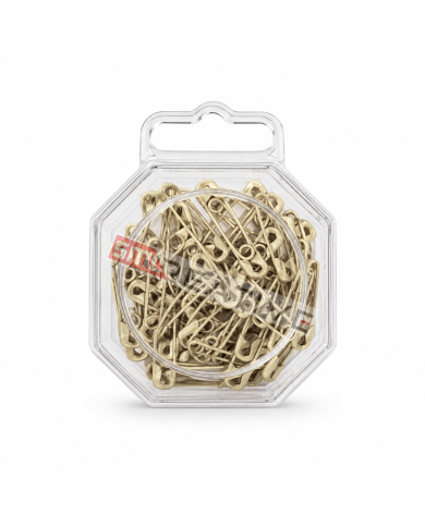 Alfinetes Dama 27mm Bege - 50Uni