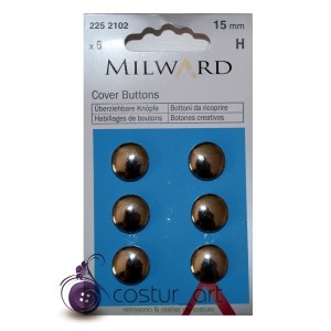 Cover Buttons - 15mm