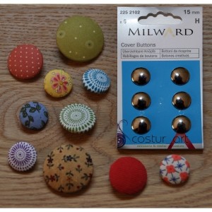 Cover Buttons - 15mm