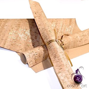 Corck Fabric "Golden Elements"