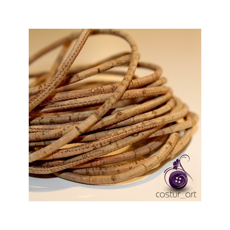 Fio de Cortiça 5mm - Natural Fio de Cortiça 5mm - Natural