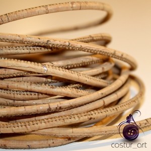 Cork Yarn 3mm - Silver