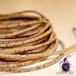 Cork Yarn 3mm - Silver