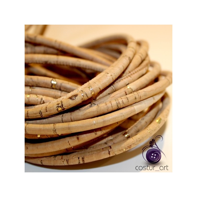 Fio de Cortiça 5mm - Prata Fio de Cortiça 5mm - Prata