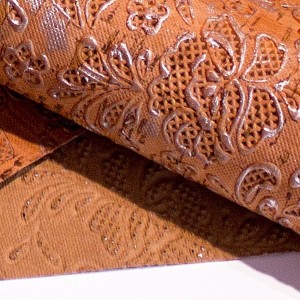 Corck Fabric "Silver Flowers"
