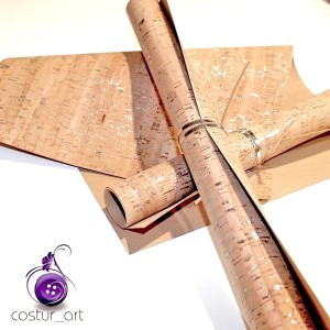 Corck Fabric "Silver Elements"