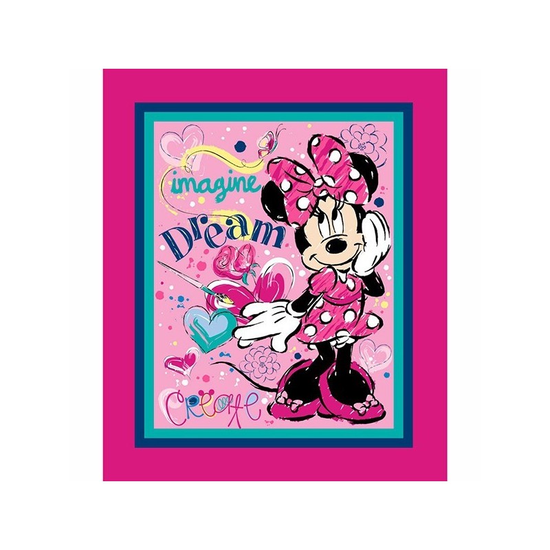 MINNIE BOWTIQUE - IMAGINE DREAM CREATE (Painel 90cm)