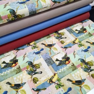Tecido Canvas - Vintage Birds 1.40M(L)
