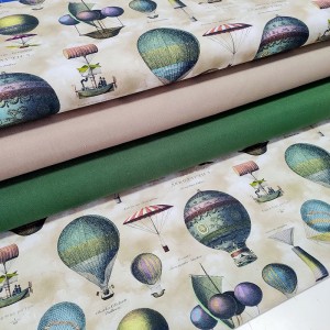 Tecido Canvas - Vintage Balloons 1.40M(L)