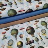 Tecido Canvas - Vintage Balloons 1.40M(L)