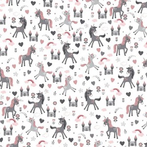 Tecido - Lovely Unicorns 1.50M(L)