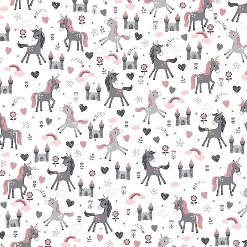 Tecido - Lovely Unicorns 1.50M(L)