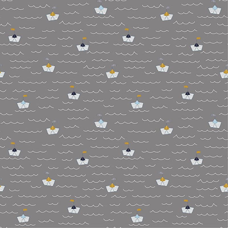 Tecido Day At The Navy - Grey 1.50M(L)