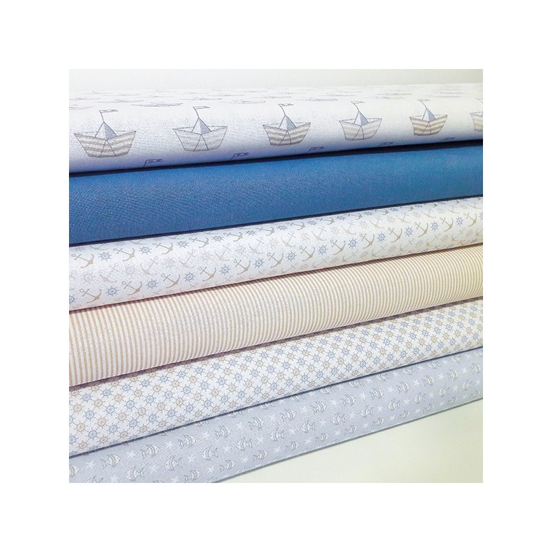 Tecido - Nautical Bice 1.50M(L)