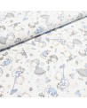 Tecido - Percal Estampado Azul 1.50M(L)
