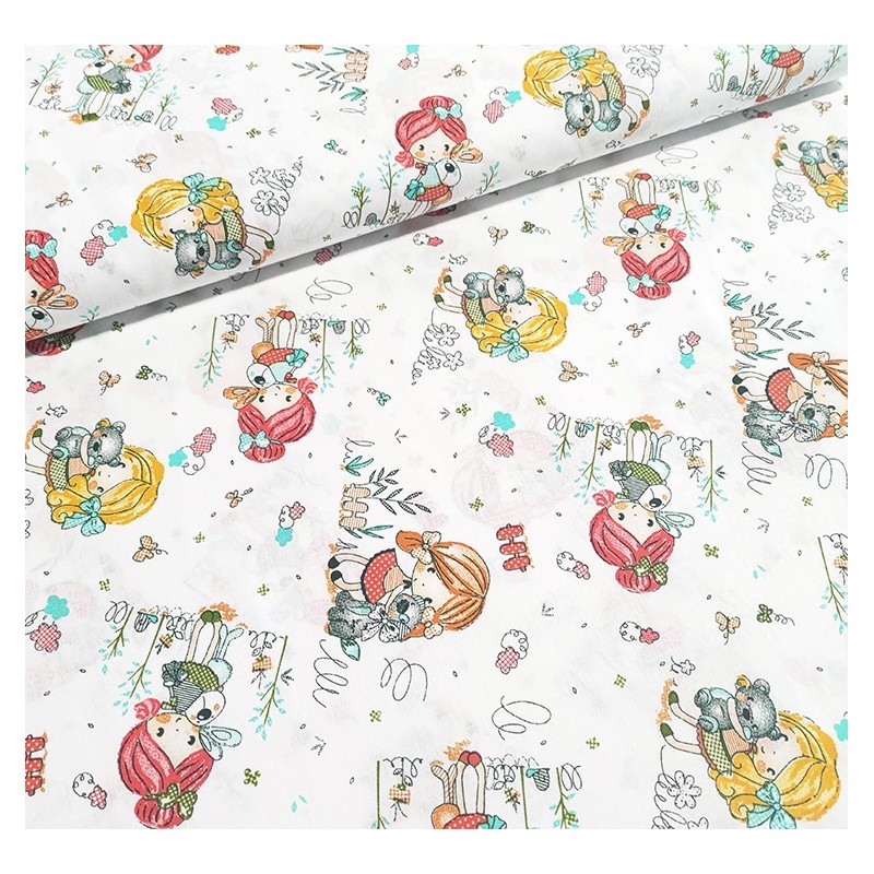 Tecido - Percal Estampado Verde 1.50M(L)