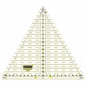 Régua Patchwork Triangular 20cm 60º - IDEAS